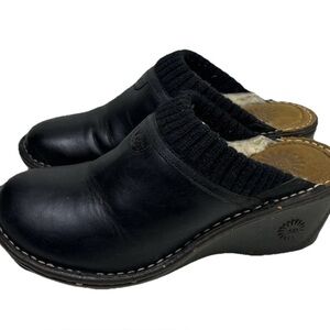 UGG Gael Slip On Wedge Mules - Shearling Lined